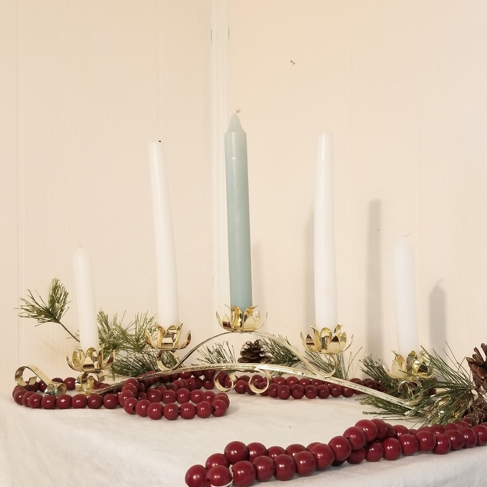 Candelabra with Floral design